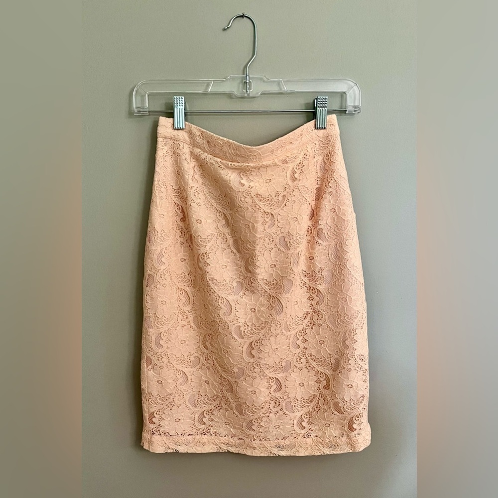 H&M Conscious Collection Pink Lace Skirt